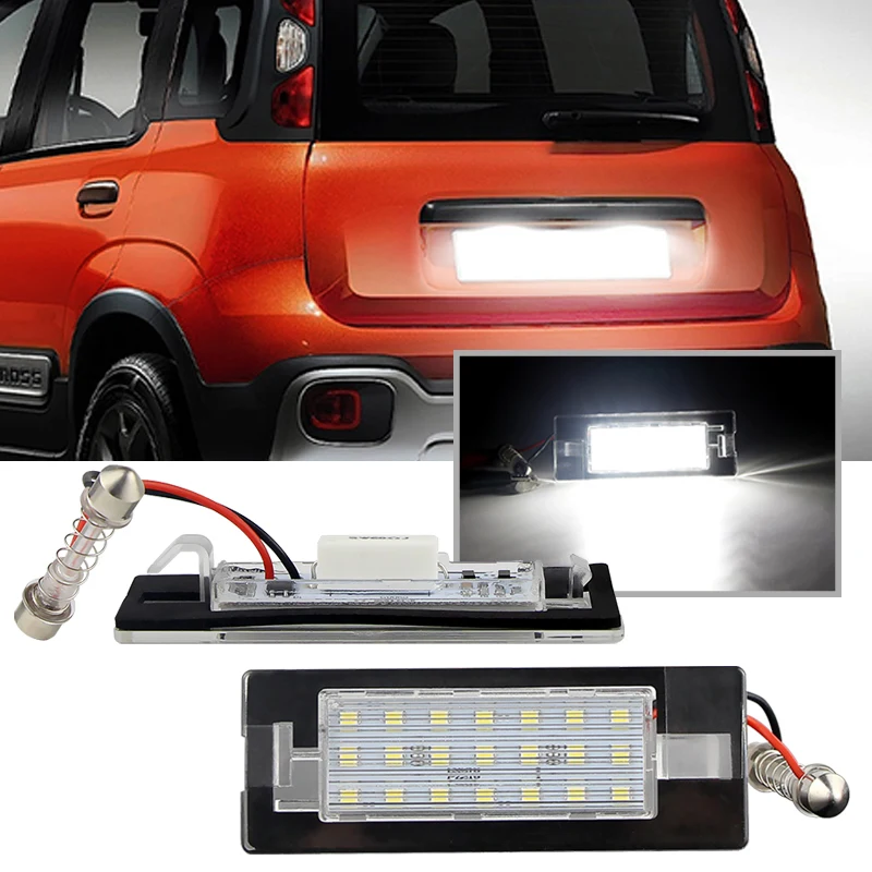 

2 шт. для Fiat Panda Mk3 Тип 169 MK4 312 Φ номерной знак светодиодный номерной знак лампа для подсветки 319 71734797