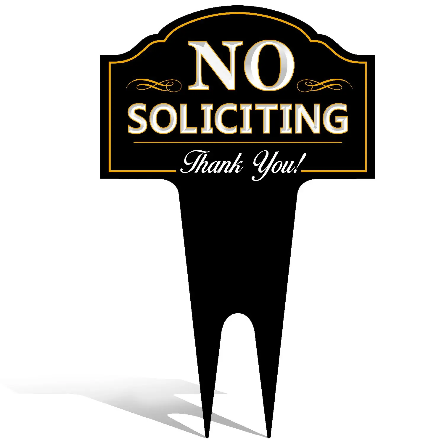 

Signs Authority No Soliciting Outdoor Metal Yard Sign for Home, House and Business | Made with Heavy Duty DiBond Aluminum
