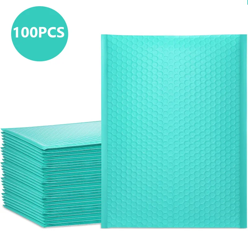 bubble-mailer-matte-envelope-bag-mailers-sacos-de-embalagem-negocios-forrado-poly-mailer-self-seal-shipping-bags-azul-100pcs