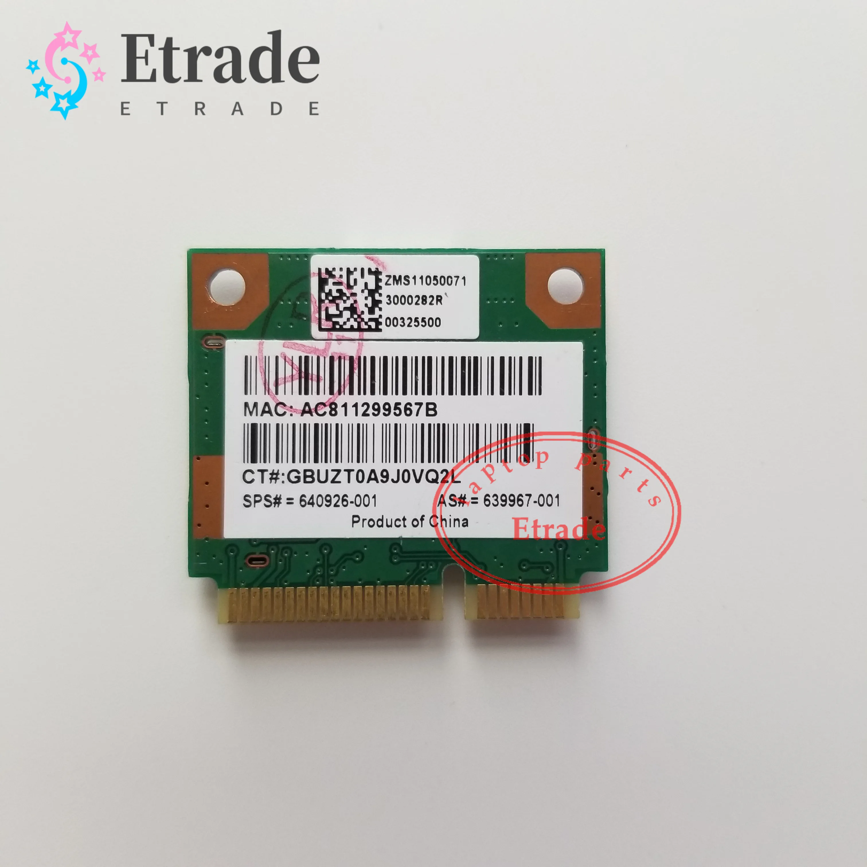

150Mbps Wifi Mini PCI-E Network Card For Laptop HP Realtek RTL8188CE Wireless-N 802.11 B/G/N 640926-001 639967-001