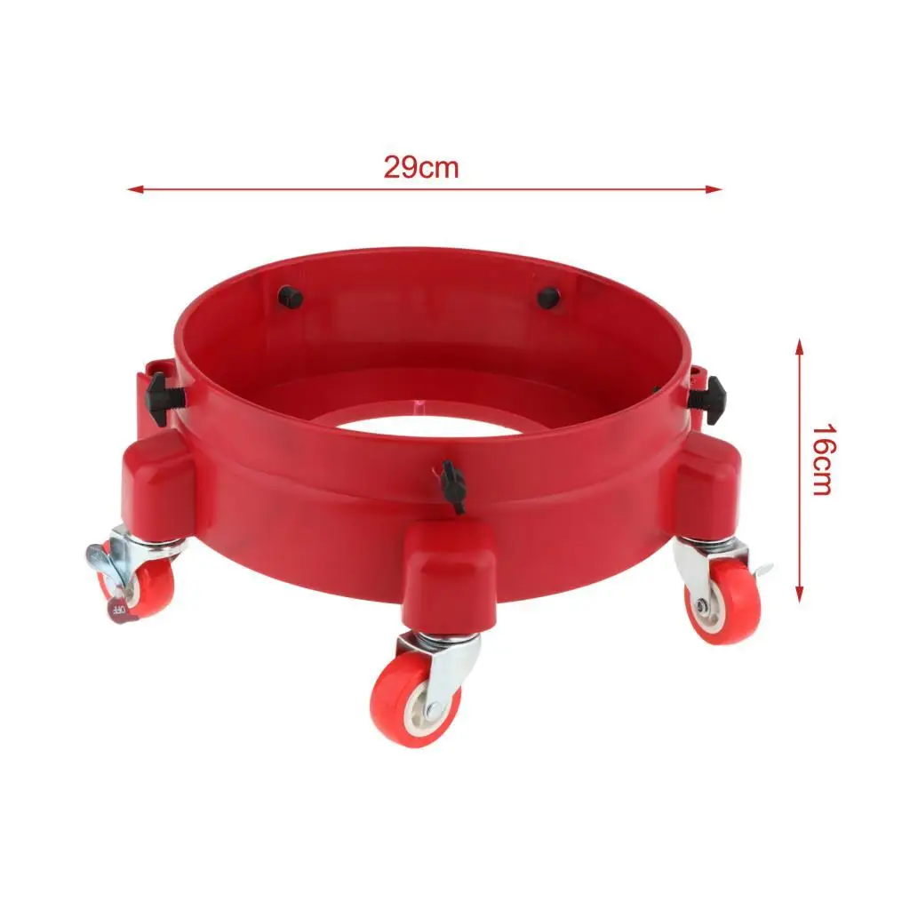 Rolling Bucket Dolly Detailing Tool Removable Bucket Mover Wear Resistance Car Wash Dolly for Car Beauty Cleaners
