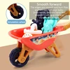Beach Toy Stroller Kids Excavator Toy Kids Wheelbarrow Kid Sand Toys Set Cart Beach Sand Toy Plastic Kids Sand Playset Baby 3