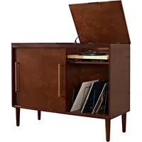 Everett Mid-Century Modern Media Console, Mahogany 1