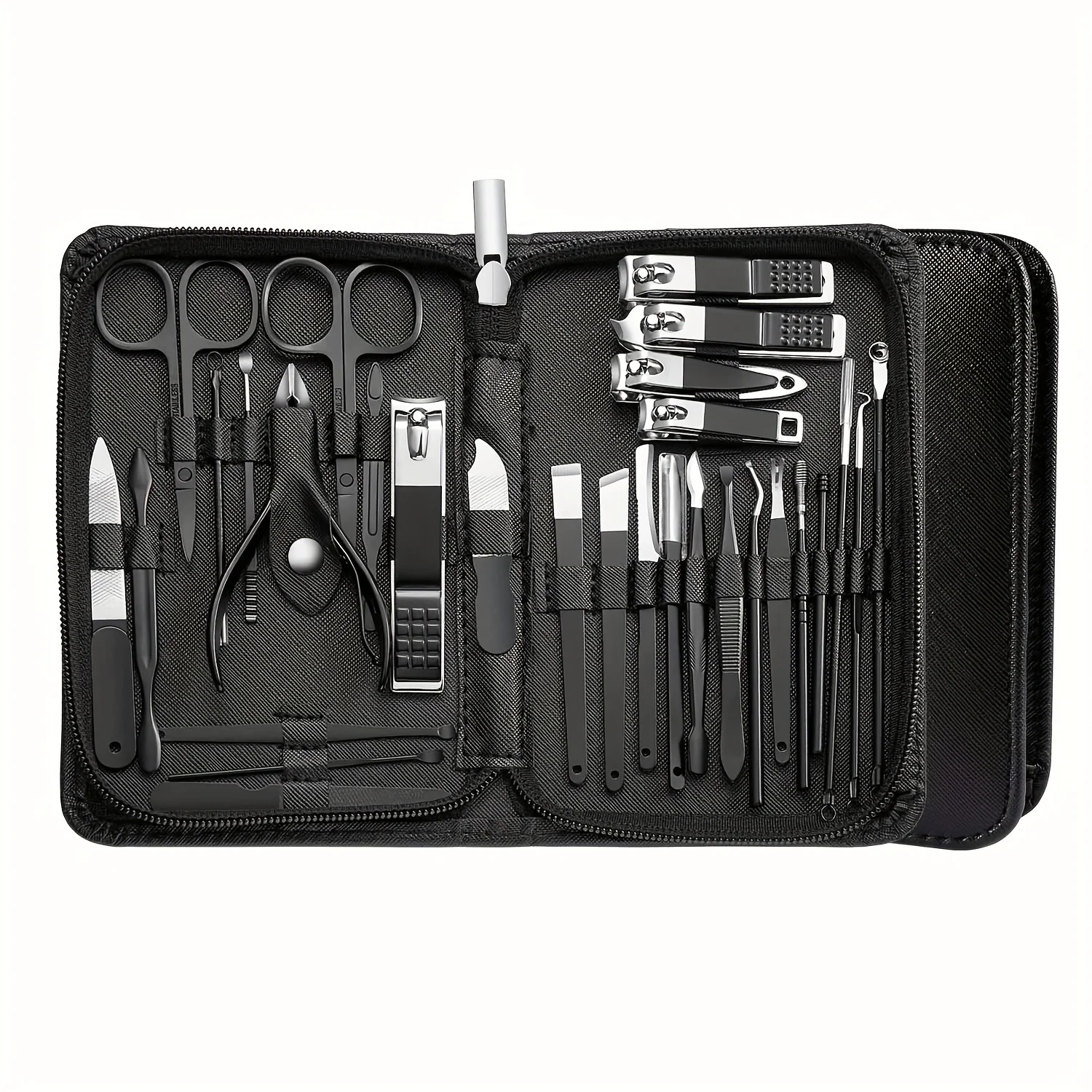30 pcs Nail Clippers Manicure Tool Set, With Portable Travel Case, Cuticle Nippers And Cutter Kit, Professional Nail Clippers 3