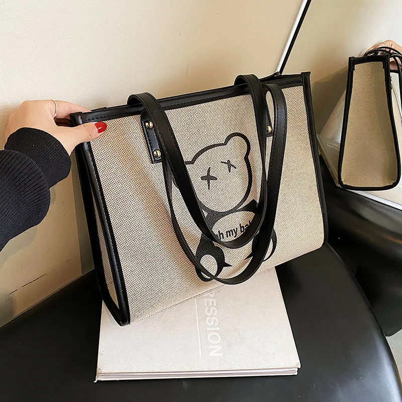 

Fashionable Foreign Cute Large-capacity Women's Bag, New Autumn Simple Hand-carried Cute Casual One-shoulder Commuting Bag