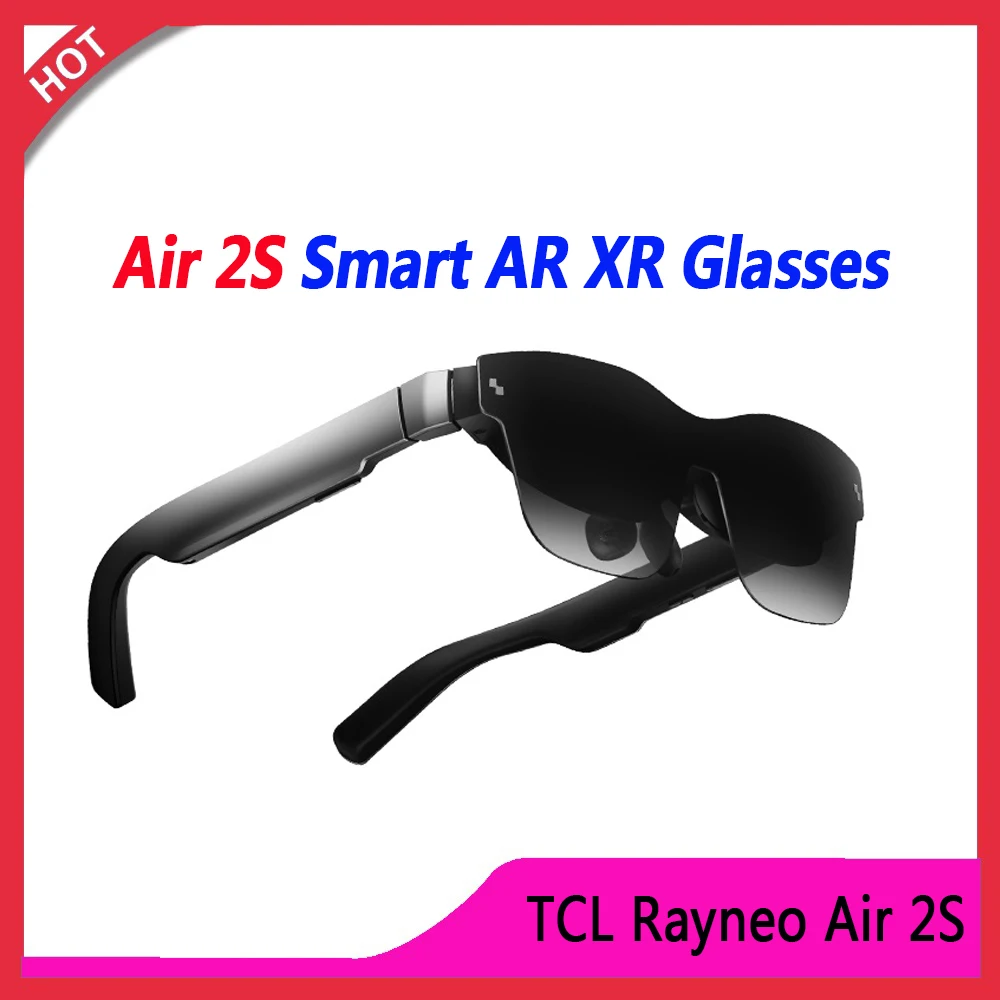TCL Rayneo Air 2S Smart AR XR Glasses (Overseas Version) For Phones ipad PC Switch PlayStation Xbox UAV Giant Screen Viewing