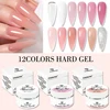 30ML Hard Gel For Nail Extension Milky White Builder Constructor Gel Self Leveling Reinforcement Nail Gels Camouflage Manicure 6