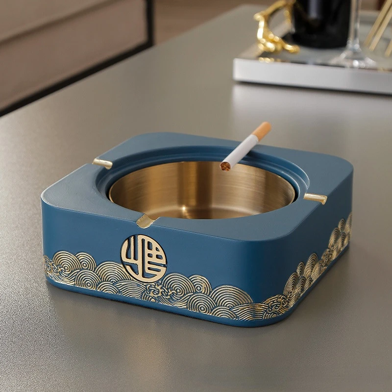 Outdoor Ashtray With Lid Japanese Style 