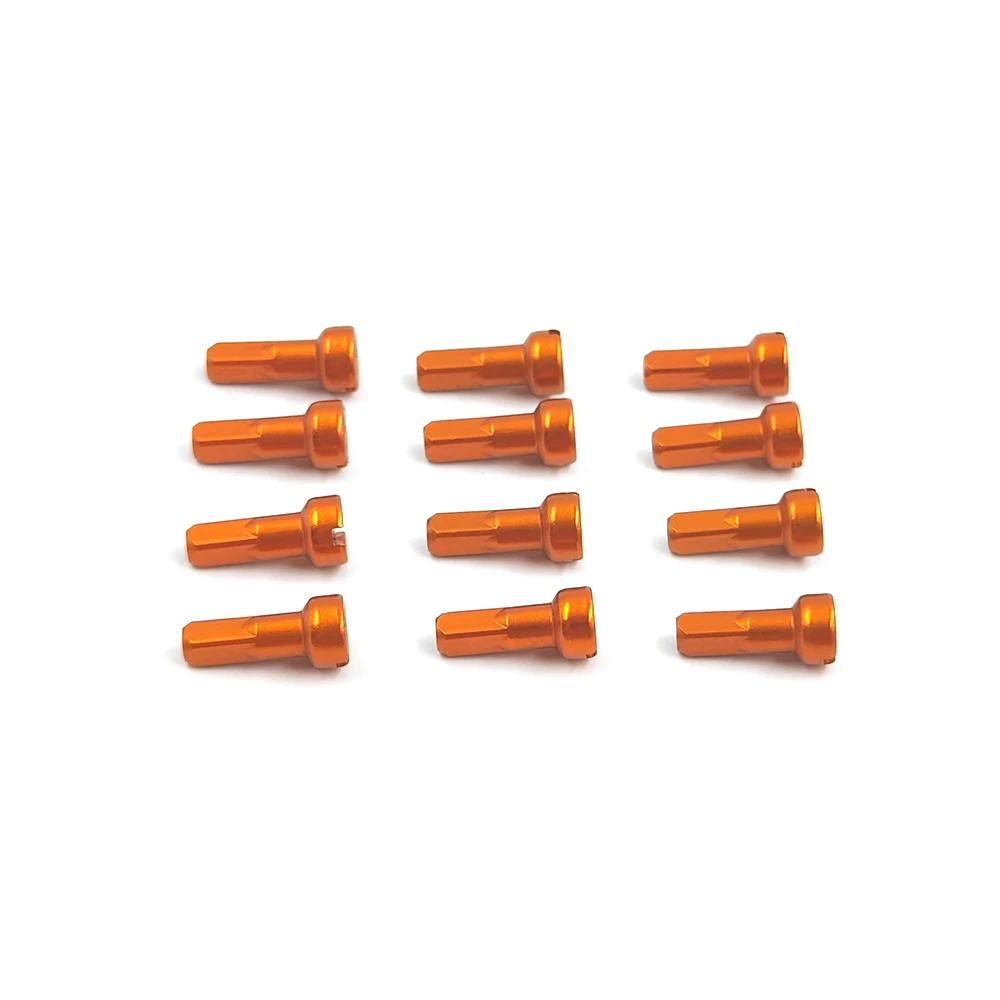 EVOMAS MV Round Head Bicycle Aluminum Alloy Nipples 14G Gauge 2.0 14mm High Strength For MTB Road Bike parts 0.5g/pc
