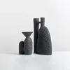 TingKe Wabi Sabi Style Ceramic Vase, H-Shaped Decoration, Home and Hotel, Creative Birthday Gift, Housewarming 3