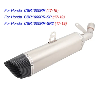 Slip On Motorcycle Mid Link Tube And Muffler Stainless Steel For Honda CBR1000RR 1000RR-SP 1000RR-SP2 2017-2019