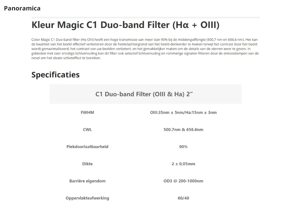 Askar color Magic C 2 " filtro Duo-Band C1 di C2 2" Duo-band filter professional ir cut filter lens filter set bandpass fluorescence filter uhc filter light pollution filter