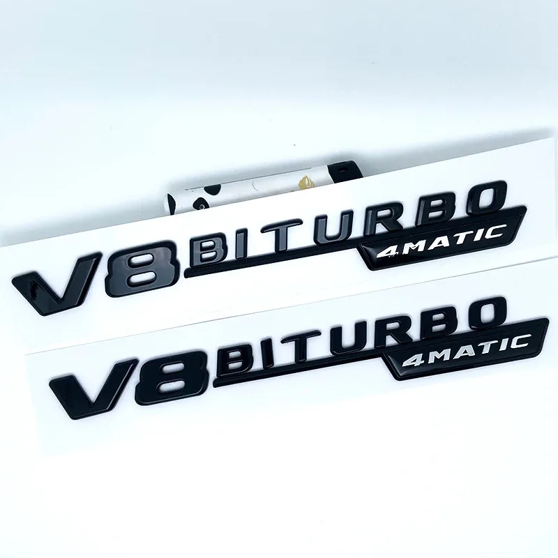벤츠 GT 자동차 펜더 사이드 스티커용 3D 플랫 포 터보 비트urb로 V8 비트urb로 4MATIC 4MATIC+ V8 V12 비트urb로 플러스 엠블럼