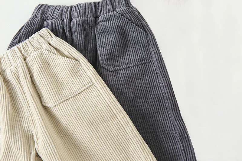 Kids Trousers Corduroy Boys Pants Solid Harem Pants Children Clothing Girls Warm