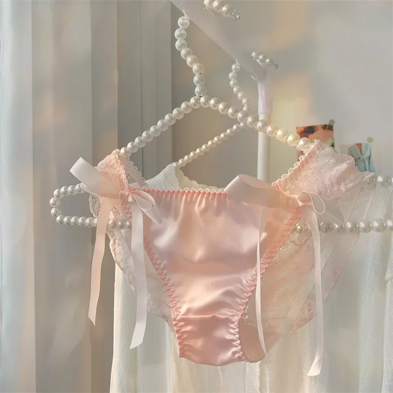 

Сексуальное нижнее белье для женщин, женские трусики в японском стиле аниме Лолита, кружевные трусики для девушек, эластичные кружевные трусики, женские трусики