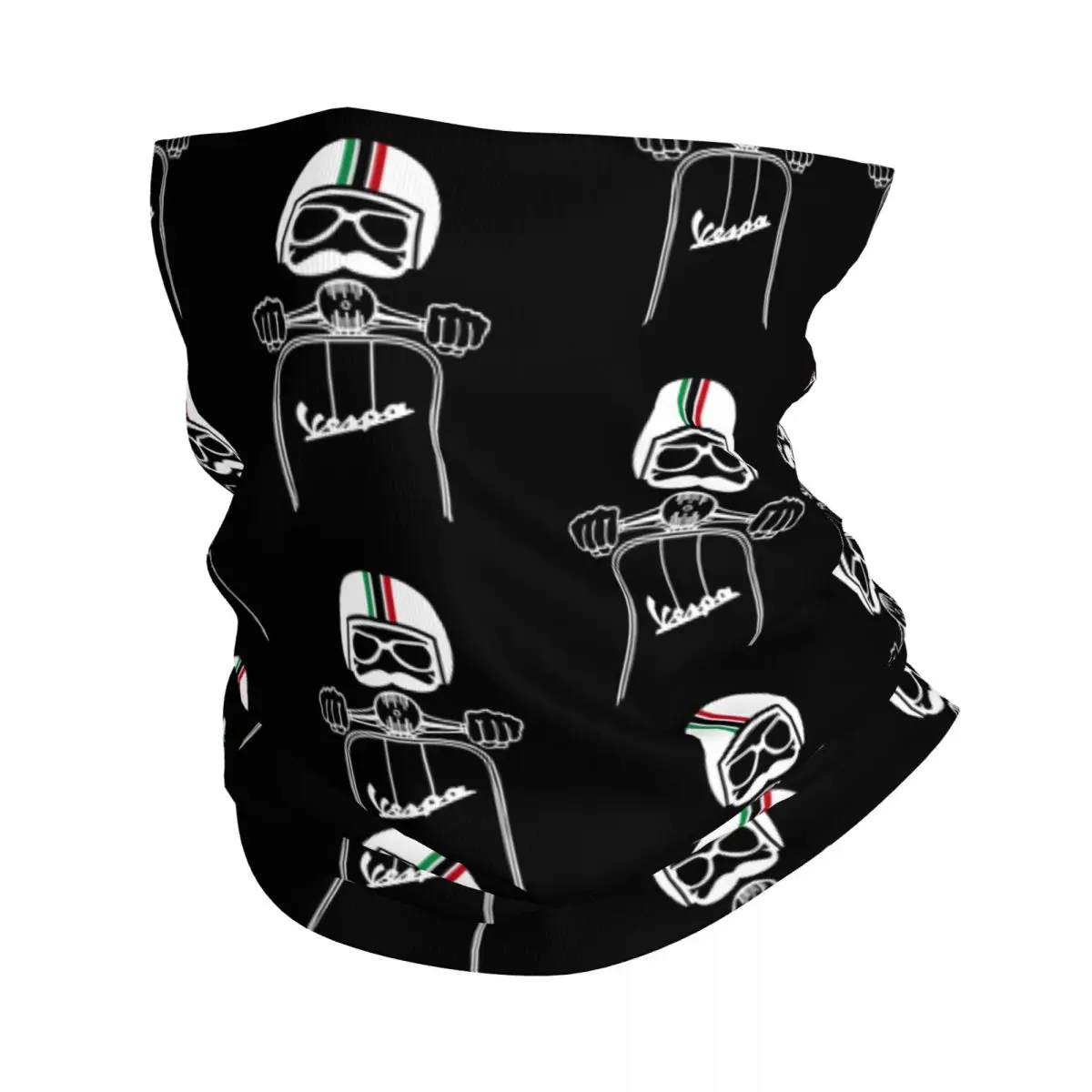 Motorcycle Bandana Italy Italian Vespas Moto Motorcycle Bandana Neck Gaiter Printed Wrap Scarf Multifunctional Headband Unisex Adult Winter