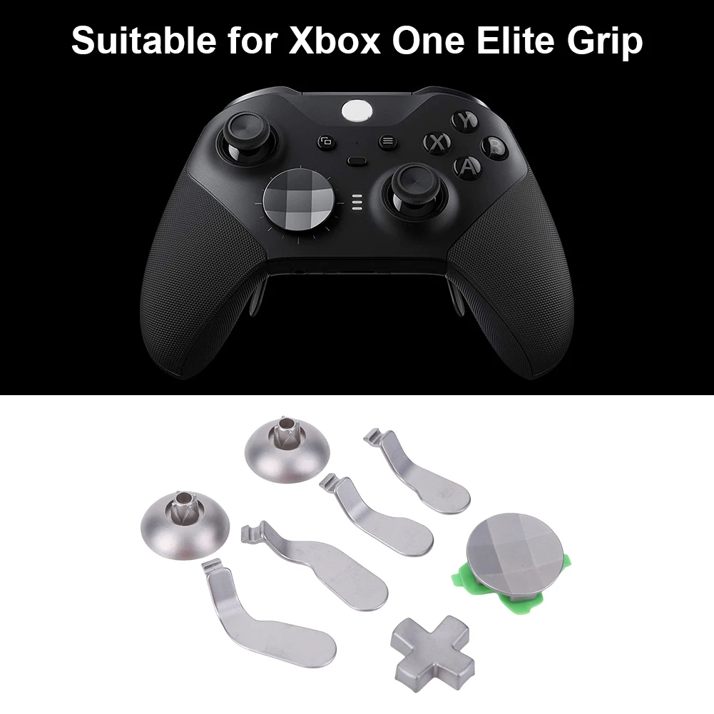 Xbox One 엘리트 컨트롤러 액세서리 교체 버튼 키트, 스토리지 케이스 포함, 6 가지 금속 아날로그 스틱, D-패드 2 개, 18 in 1