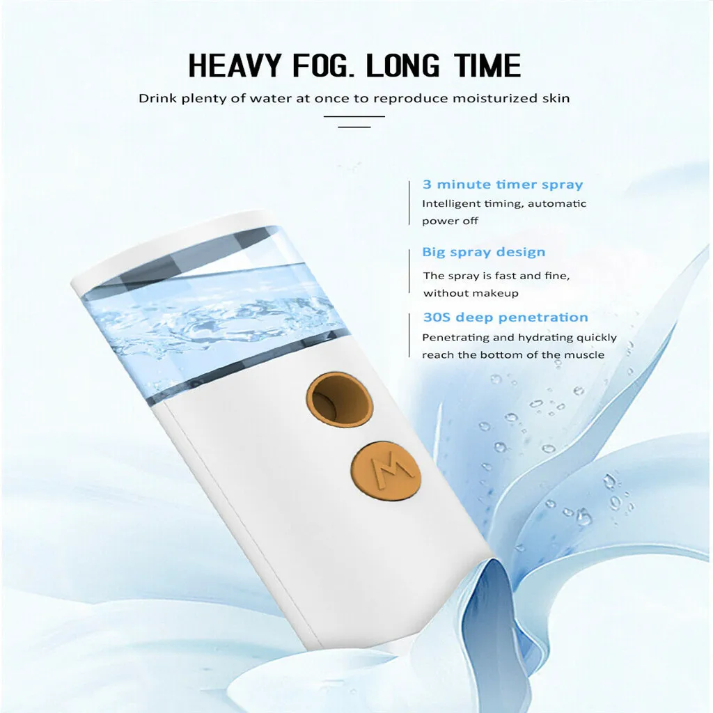 USB 20ml rechargeable face nano mist sprayer aroma diffuser humidifier