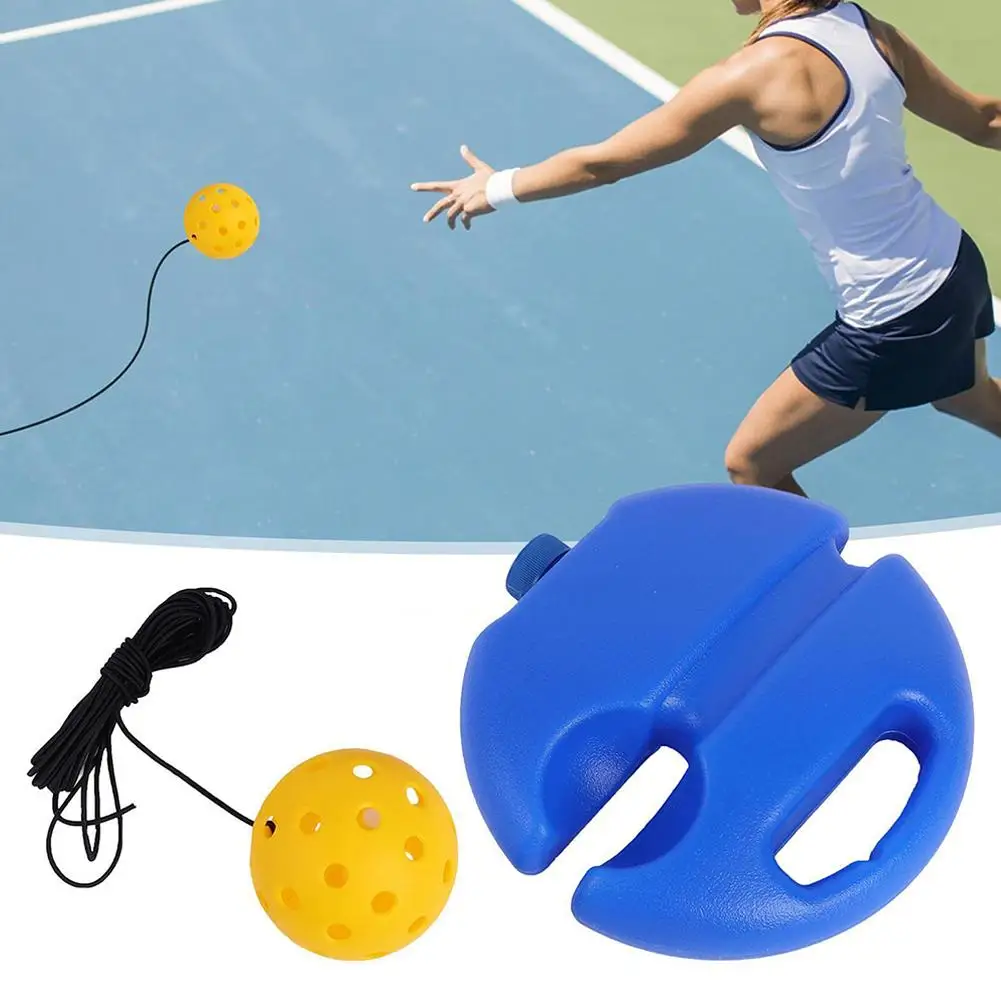 Singleplayer Pickleball Oefentool Met 40 Holes Outdoor Pickleball Trainer Voor Beginners Trainer Rebounder Oefenuitrusting