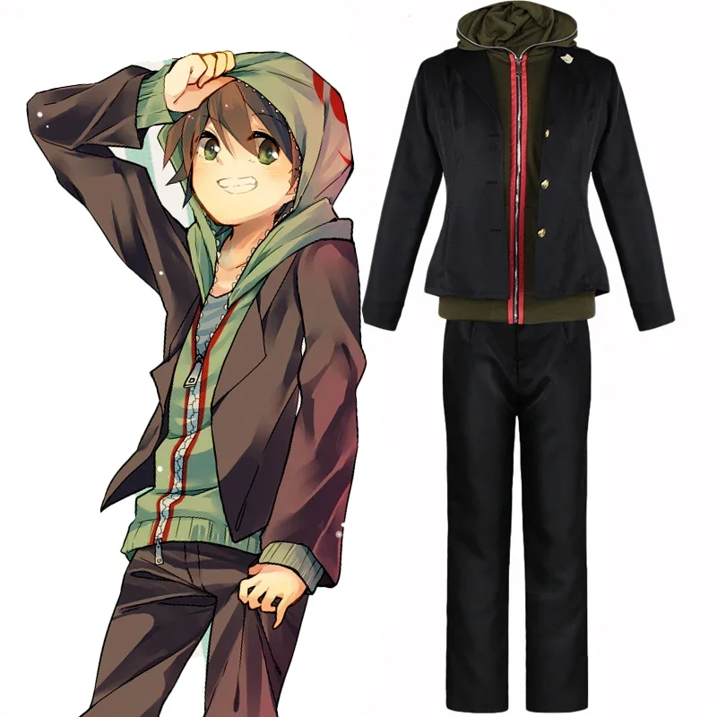 Anime 2025 Makoto Naegi Costumes Hoodie New Danganronpa Cosplay