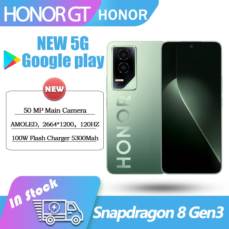 NEW Original Honor GT phone Snapdragon 8 Gen 3 5G 120HZ 6.7 inches