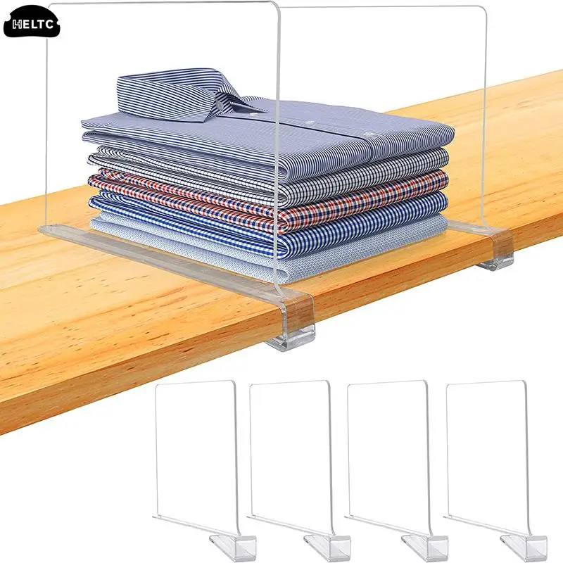 Acrylic Dividers Shelf Divider For Closets Organizers With Wooden Shelves Shelf Dividers Closet Purses Separators Shelf Divider - 3