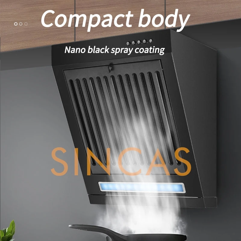 380mm Mini Single-Motor Kitchen Hood Household Rental Room Side Suction Kitchen Ventilator Exhaust Hood Energy Conservation 2