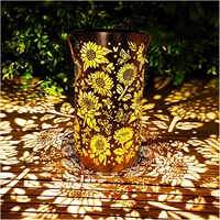 Lumière de tournesol et lumière d'ombre, lumière extérieure étanche à énergie solaire pour allée nocturne, pelouse, jardin, Patio, éclairage de décoration 6