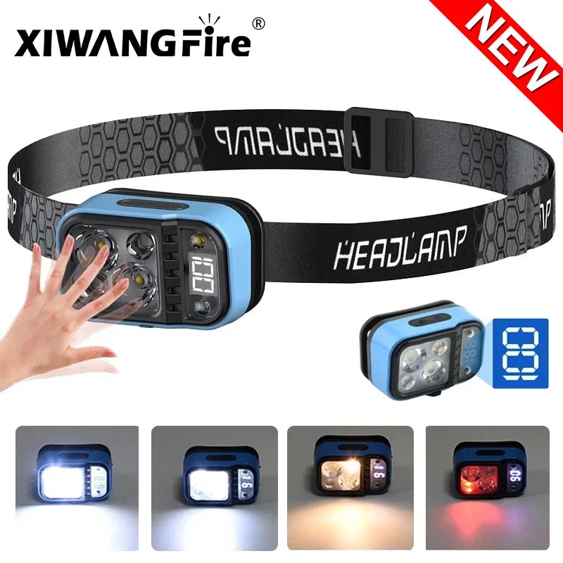 

Многофункциональный Головной фонарь со встроенным аккумулятором и встроенным датчиком яркости