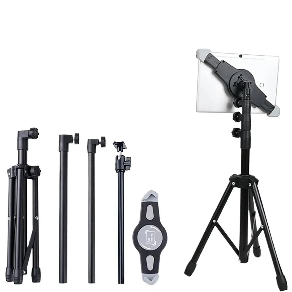 Foldable Floor Tablet Tripod Stand Mount for iPad Samsung Lenovo Huawei Xiaomi Universal 7-15 Inch Tablet Holer 360 Rotating tablet holder tablet stand