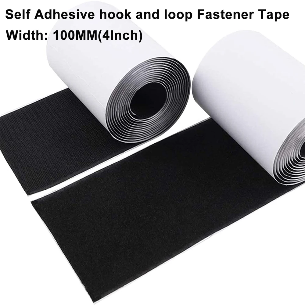 100mm4InchWidthHookandLoopTapeStrongSelfadhesiveFastenerTape
