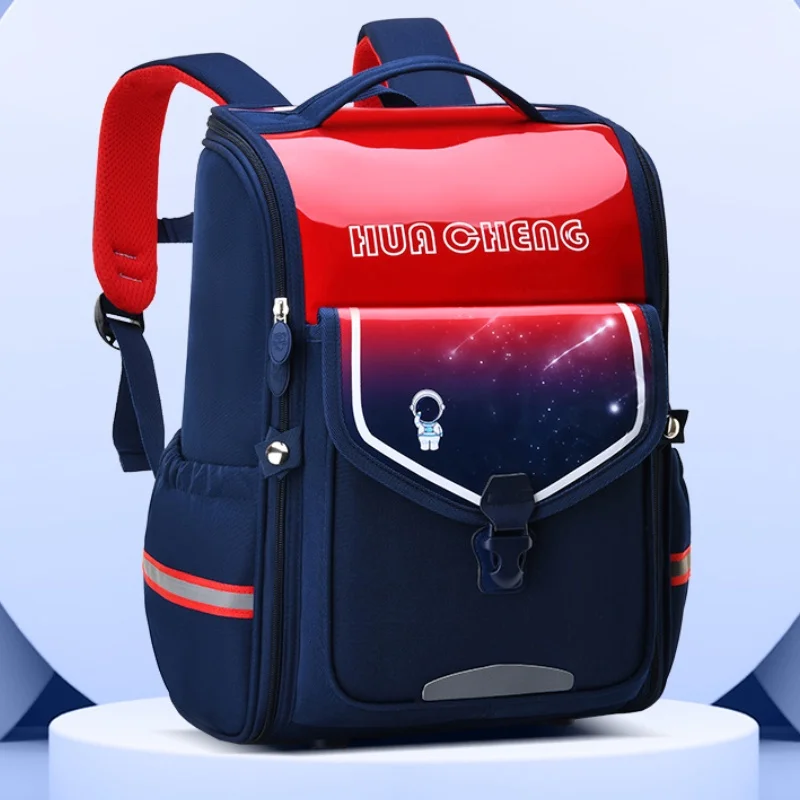 Grade 1-6 Students Children Cartoon Unicorn Astronaut Backpacks New Girls Boys Large Capacity British Style Fashion Schoolbags