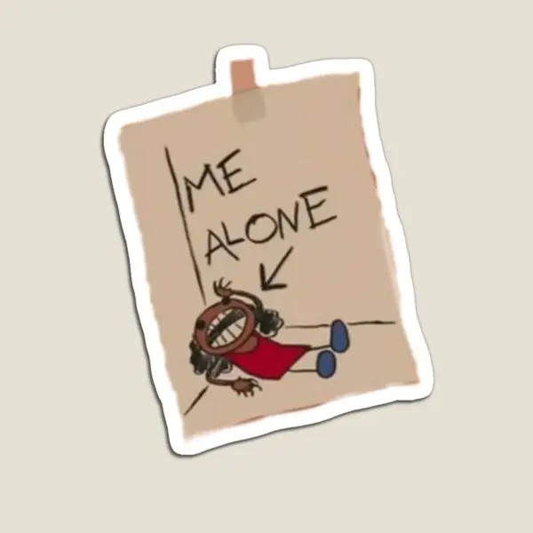 

Магнит «Me Alone» для детей, милый красочный магнитный держатель для дома, детский смешной декор, игрушка для холодильника