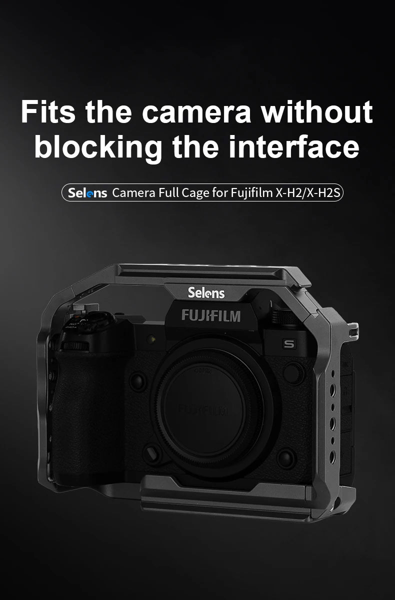 Protective Case Camera Cage Expansion Kit with Multiple Expansion Holes for Fuji