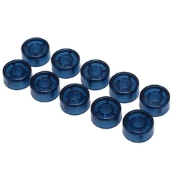 10-Pack Colorful Electric Guitar Pedal Foot Switch Toppers (Navy blue)