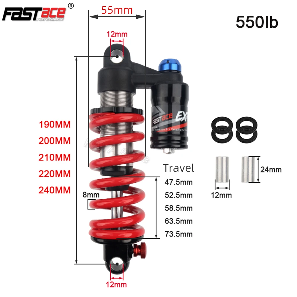 Bos リアサスペンション ダウンヒル 200mm Bos リアサスペンション ダウンヒル 200mm