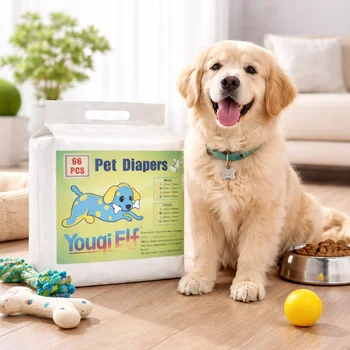 Confezione grande da 66 pezzi di nuovi pannolini per animali domestici, ultra-sottili e traspiranti, comodi e morbidi, con assorbimento e asciugatura istantanei, adatti per cani femmine durante il ciclo mestruale.
