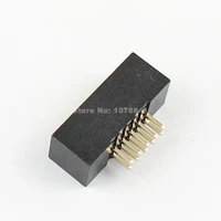 1.27mm 2x5 Pin 10 Pin DIP Male Shrouded PCB Box Header IDC Connector 5