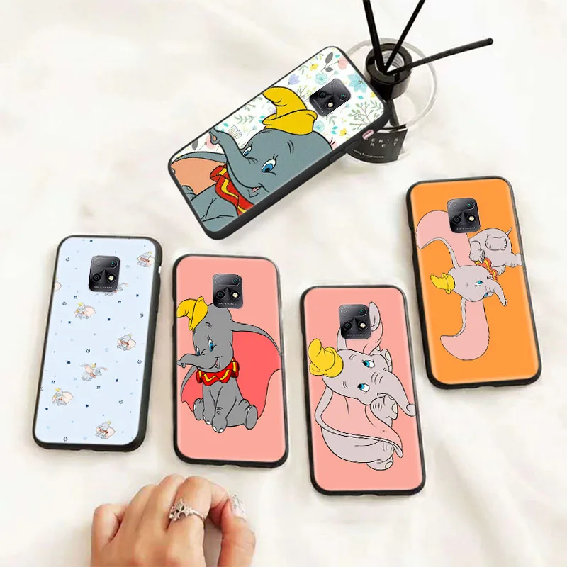 Dumbo Custodia Morbida Nera Per Samsung Galaxy S7 Edge J2 Prime J4 Core J5 Plus J7 Duo J8 Pro