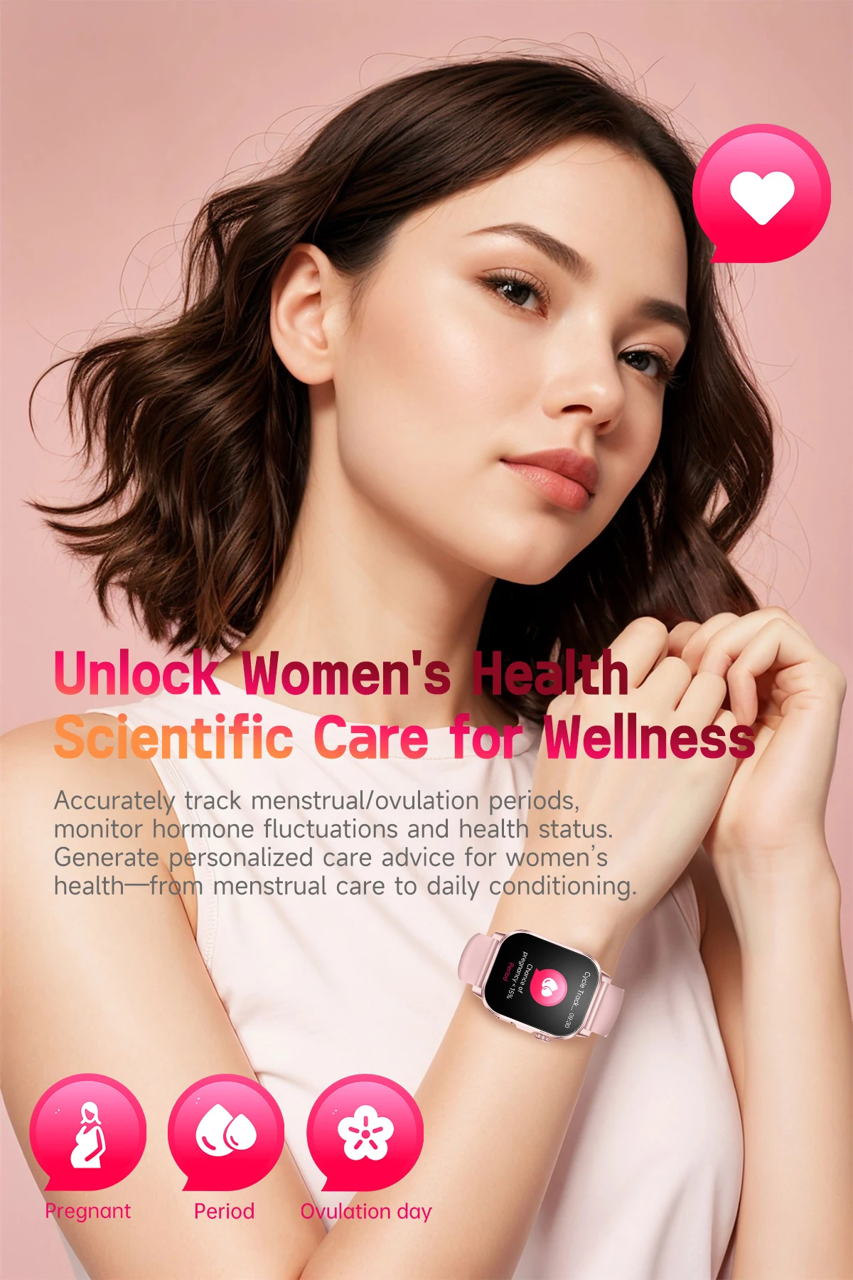 Micro Physical Examination Smartwatch Blood Pressure Uric Acid Blood Lipids Heart Health Analysis Smart Watches for Women 2026