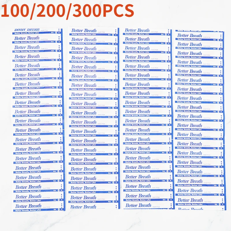 300/200/100PCS Breath Nasal Strips Stop Snoring Nose Patch Sleeping Patch for Nasal Strips Nose Strips Stop Snoring Patch Stop Snoring Snoring Nose Strips Nasal Patch Sleeping Patch Anti Snoring Patch