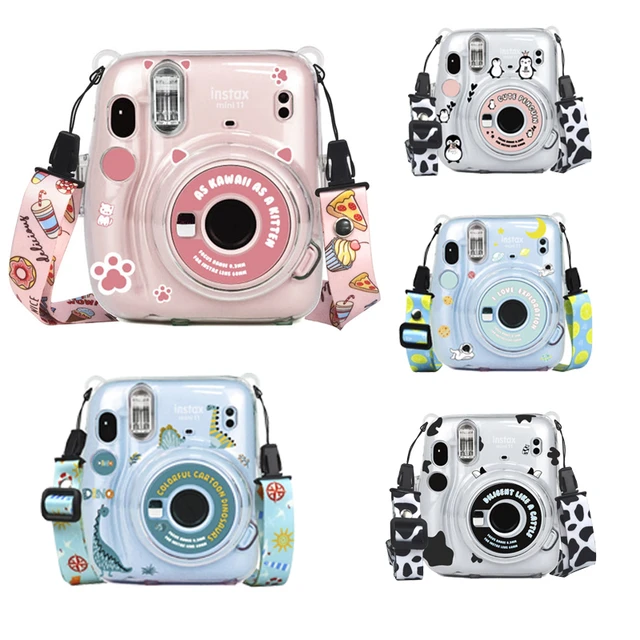 For Fujifilm Instax Mini 11 Camera Accessory PVC Material Instant Camera  Shoulder Bag Protector Cover Case Pouch With Lanyard - AliExpress