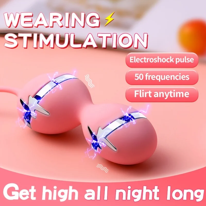 Wireless Remote Electric Shock Vibrating Egg Multi-Frequency Adjustable Sex Toys For Women Vaginal Tight Exercise Panty Vibrator