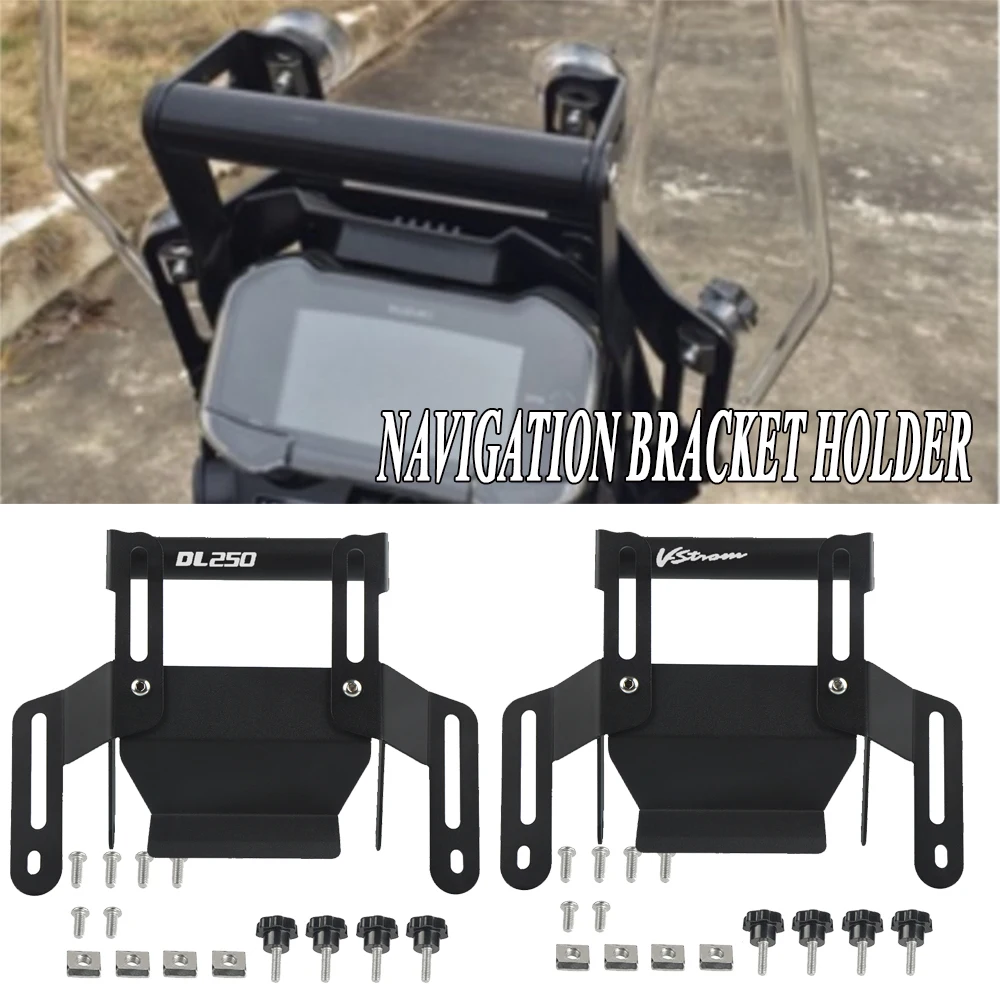 

Phone Holder Windshield Lifting For SUZUKI Vstrom 250 V-strom V strom DL250 Vstrom250 Adjustment Support GPS Navigation Bracket
