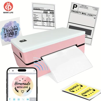 Marklife D200 Bluetooth Thermal Label Printer – 4x6” Small Shipping Label Printer for iPhone, Android, Mac & Windows 1