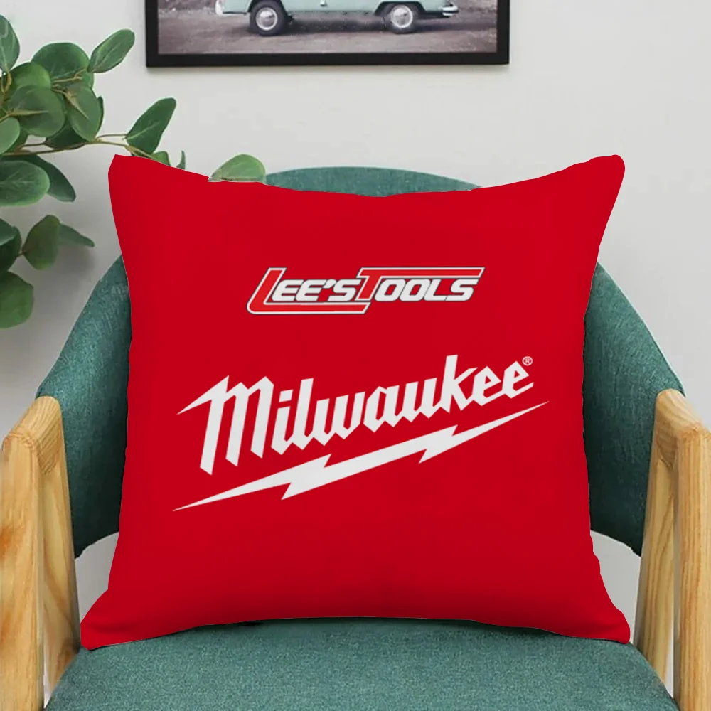 

M-Milwaukee Pillow Covers Decorative Cushion Cover Pillowcase Lounge Chairs Short Plush Pillowcases 40x40 45*45 Duplex Printing