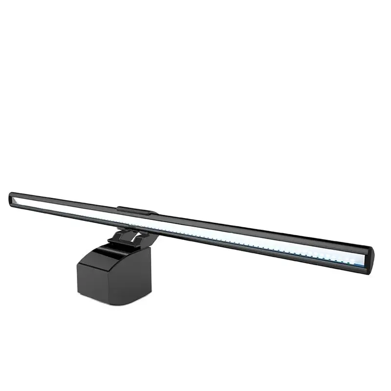 눈 관리를 위한 눈부심 없는 LED 작업 램프, USB 전원 컴퓨터 모니터 조명, 책상 공간 절약, 3 색 온도