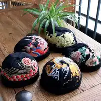 Freeshipping Muslim Caps For Men Women Chinese Style Crochet Japan Hat Kufi Islamic Kippah Hijab Jewish Cotton Winter Korea