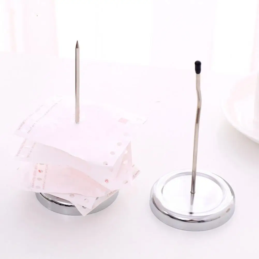 Receipt Holder Spike Paper Receipt Holder Metal Memo Holder Detachable Collecting Summons Spike Stick For Restaurant Kitchen