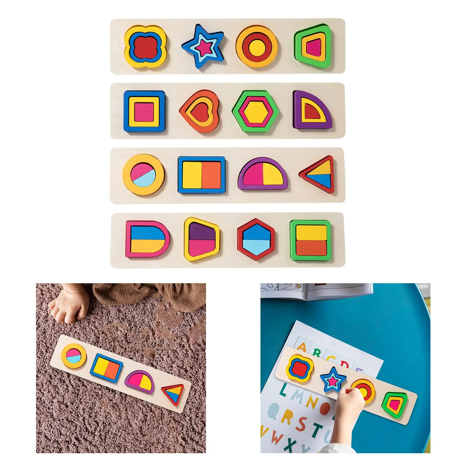 Wooden Shape Peg Puzzle Fine Motor Skills Early Learning Educational Toy Montessori Toys for 3 4 5 Children Holiday Gift Wooden Shape Peg Puzzle Fine Motor Skills Early Learning Educational Toy Montessori Toys for 3 4 5 Children Holiday Gift